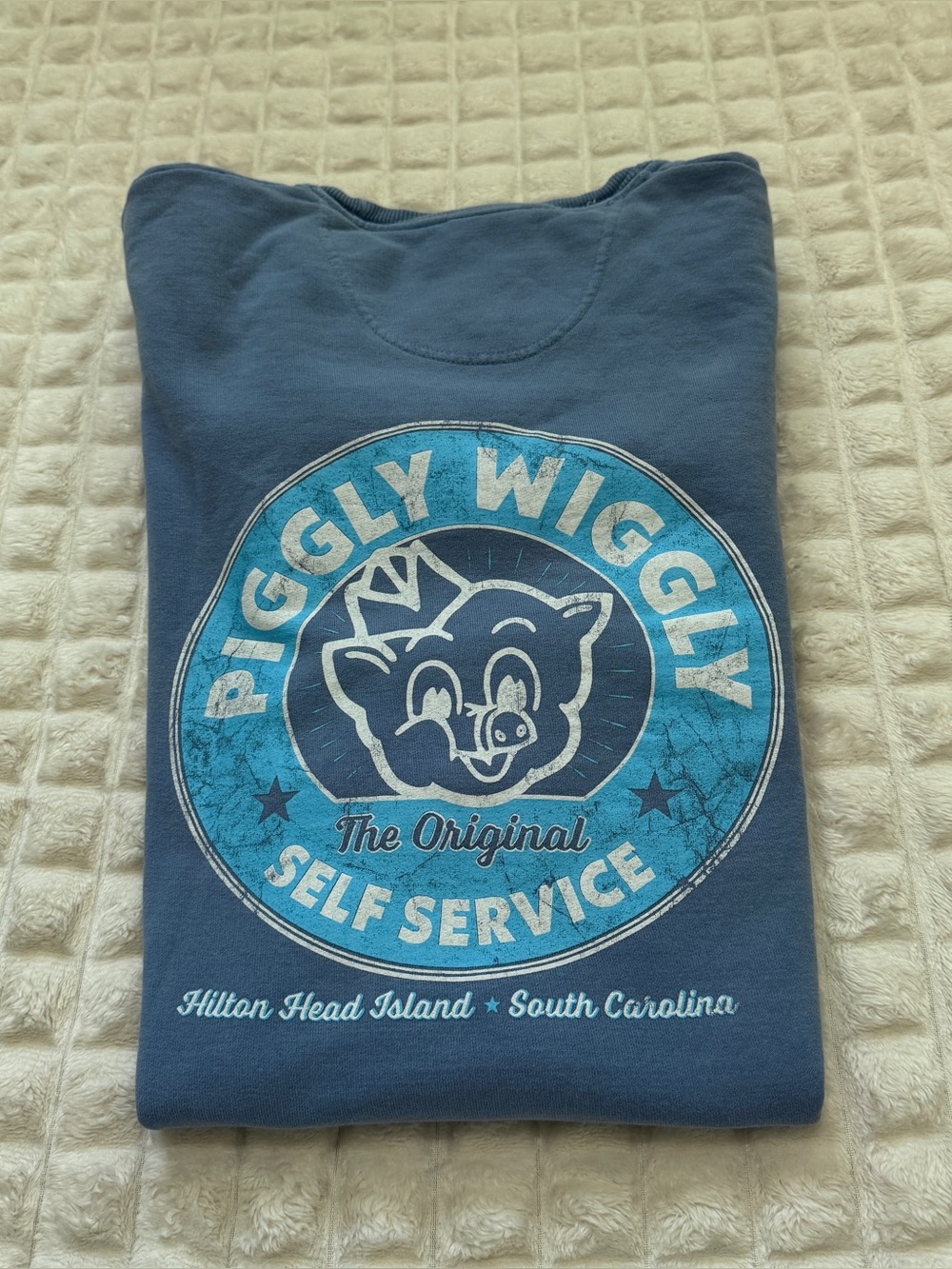 Piggly Wiggly Adult Small Blue Sweatshirt Hilton Head‎ Comfort